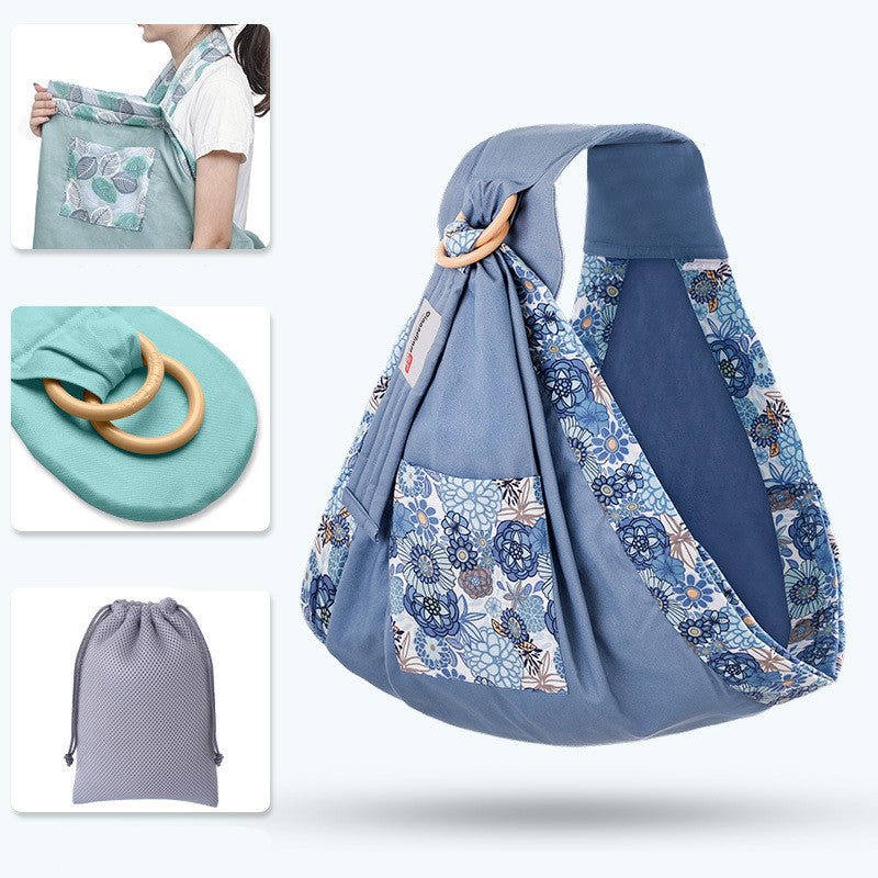 0 Baby Wrap Carrier Sling Adjustable Infant Comfortable Nursing Cover Soft Breathable Breastfeeding Carrier33.66 Indigo