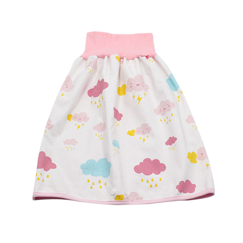 0 Infant Children's Diaper Skirt Waterproof Baby Diaper Skirt14.40 Clouds-M