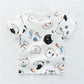 0 Cotton t-shirts for babies and children9.46 White-animal-73cm