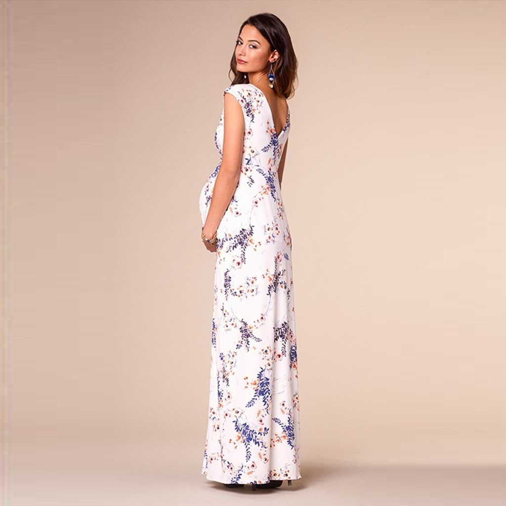 0 Printed Slim Thin Floral Chiffon Dress