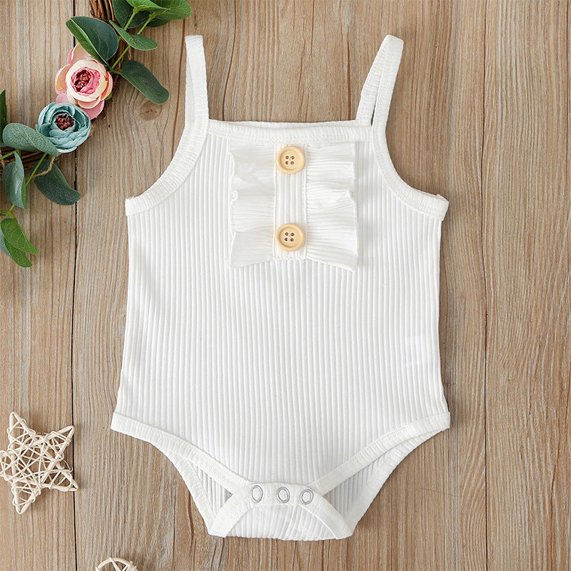 0 Printed fashionable baby girls' clothes6.12 White-90cm