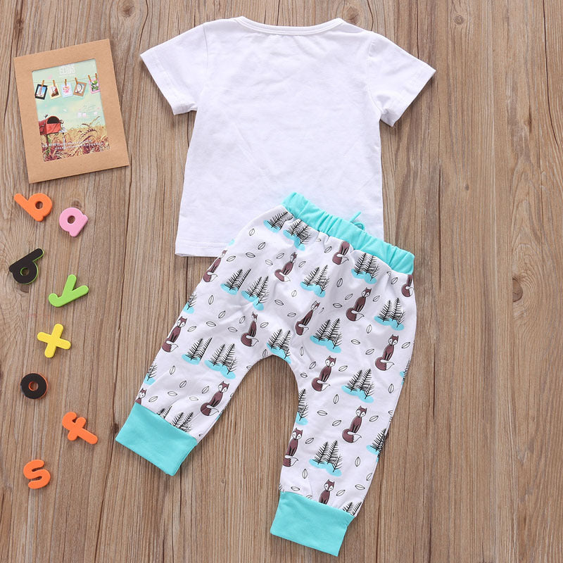 Vétement Ensemble de vêtements pour nouveau-né bébé T-shirt Tops Pantalons Petites Garçons et Filles Tenues