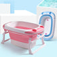 0 Baby folding tub large can sit thick bath tub