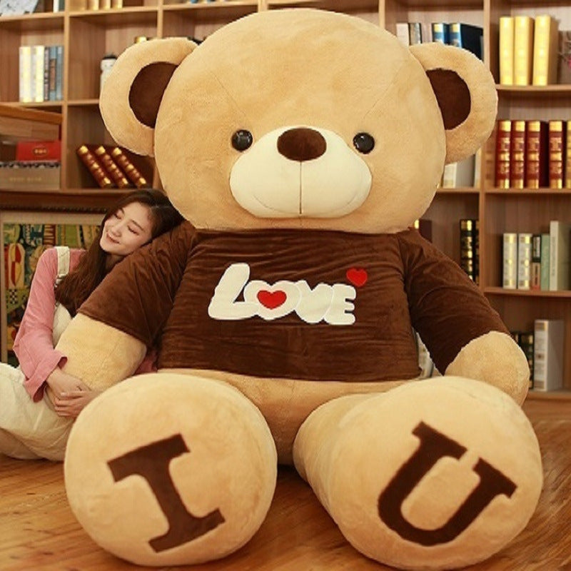 0 Heart Bear Pillow Plush Toy Valentine's Day Gift61.27 Khaki-A-100cm