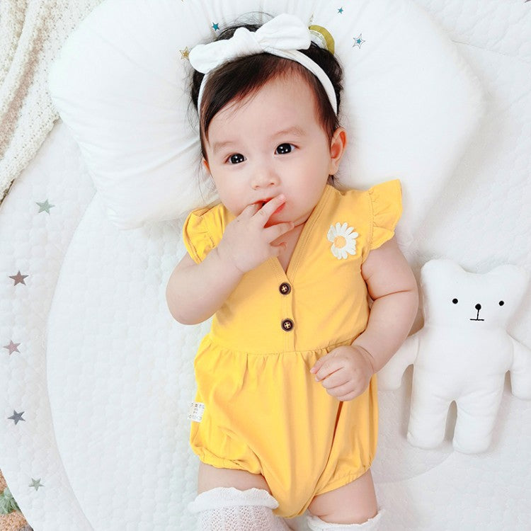 0 Newborn Baby One-piece Baby Girl Summer Style