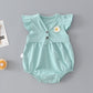 0 Newborn Baby One-piece Baby Girl Summer Style7.82 Blue-90cm