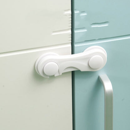 0 New Baby Safety Protection Lock Drawer Lock Child Safety Anti-pinch Hand Cabinet Door Refrigerator Lock Toilet Lock6.90 White