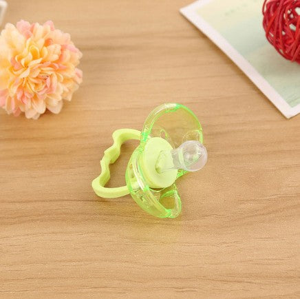 0 Love baby baby baby new baby pacifier anti automatically closed round head flat hair randomly issued4.46 green