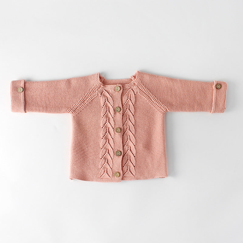 0 Baby knitted coat22.27 Pink-73