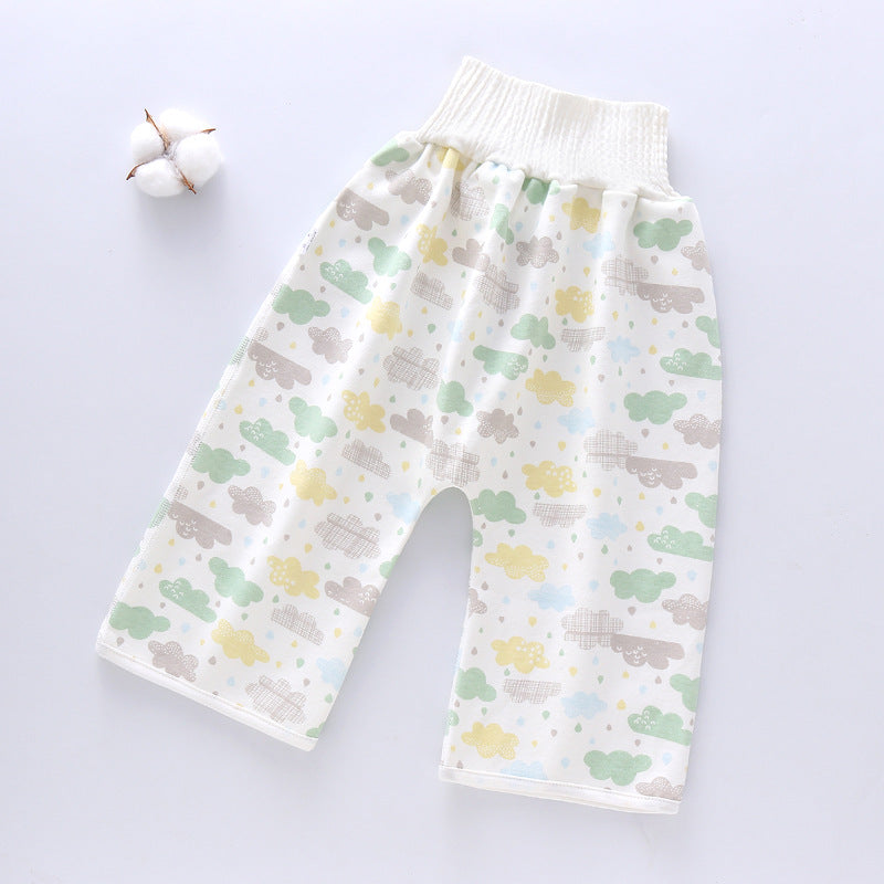 0 Baby Diaper Skirt Training Pants  Children Cloth Diapers13.38 Diaper-pants-green-L