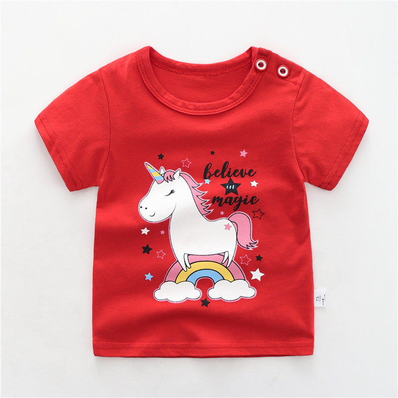 0 Cotton t-shirts for babies and children9.46 Red-100cm