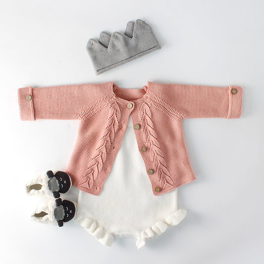 0 Baby knitted coat
