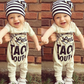 0 Newborn Baby Boy Girls Clothes Hamburg Letters Short Sleeves Romper Jumpsuit Outfits 0-18M