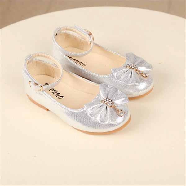 0 Bow shoes for children33.18 Silver-31