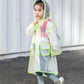 0 Hiking Poncho Kids Fashion Transparent Raincoat20.65 Green-2XL