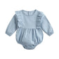 0 Baby Denim Clothes Bodysuit Wrap Fart Romper