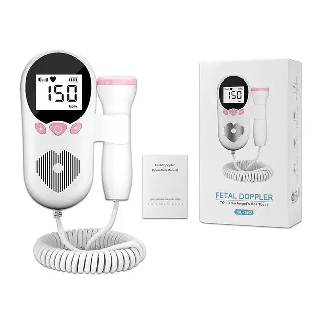 Moniteur de frequence Moniteur de fréquence cardiaque portable pour bébé enceinte, doppler domestique, compteur de grossesse pour bébé, détecteur d'échographie sonore fœtale, 3.0MHz27.90 type-2-pink