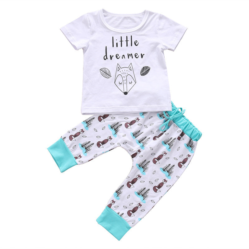 Vétement Ensemble de vêtements pour nouveau-né bébé T-shirt Tops Pantalons Petites Garçons et Filles Tenues15.00 90cm