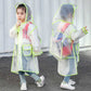 0 Hiking Poncho Kids Fashion Transparent Raincoat