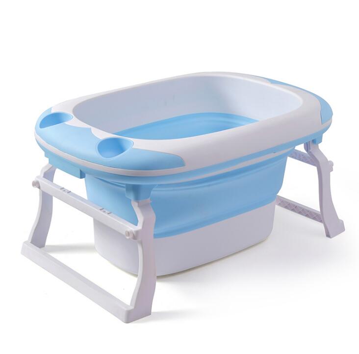 0 Baby folding tub large can sit thick bath tub175.79 Blue