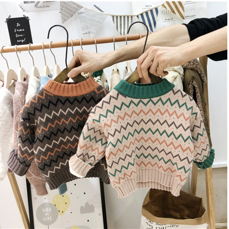 0 Korean Version Of Childrens Clothing Mens And Womens Baby Sweater
