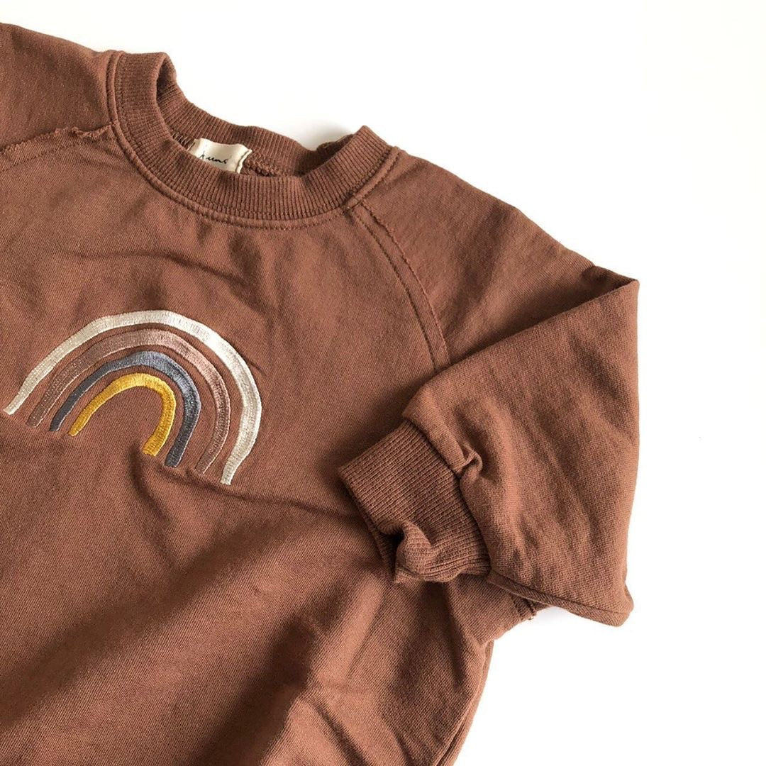 0 Rainbow series baby romper22.03 Coffee-90cm