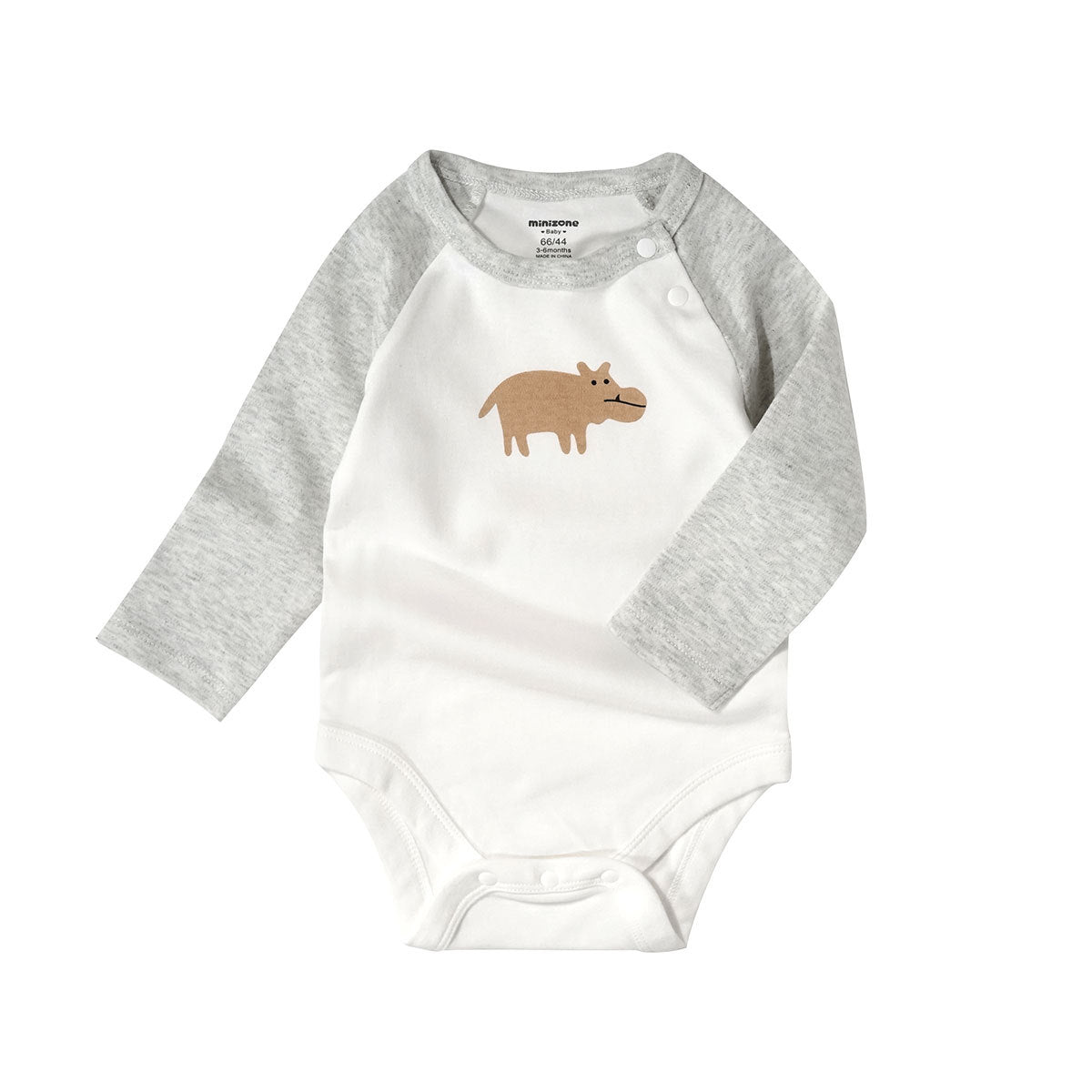 0 Baby Onesies Baby Spring And Autumn Onesies8.11 Grey-73cm