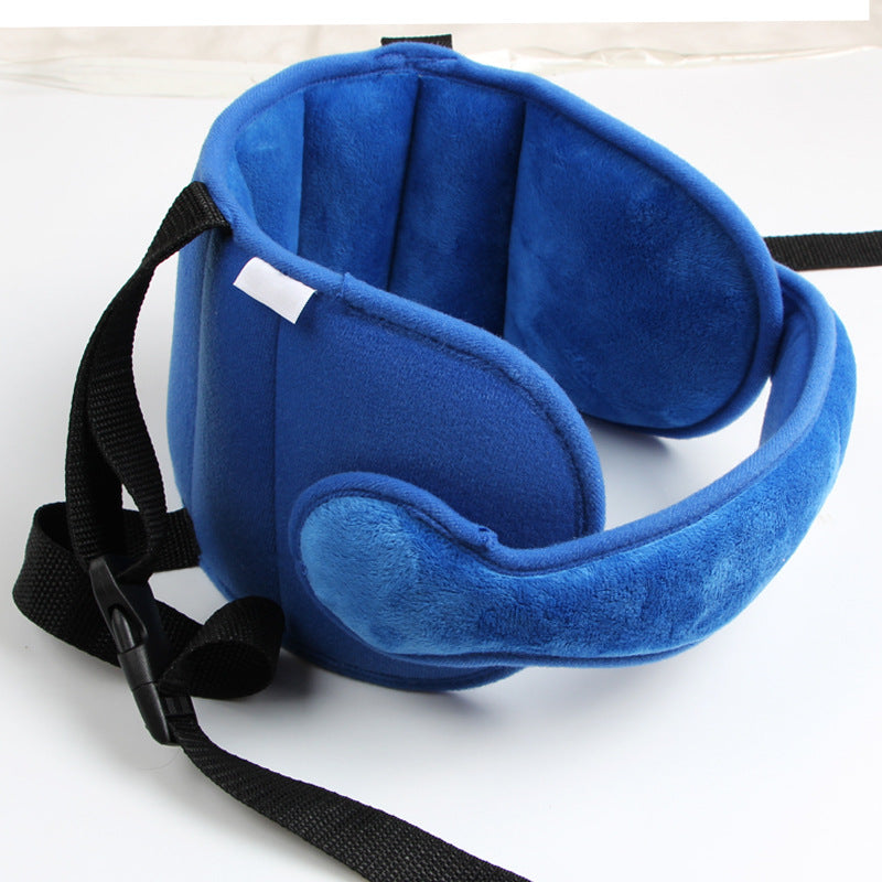 0 Baby Kids Adjustable Car Seat Head Support Head Fixed Sleeping Pillow19.52 blue-55x14cm