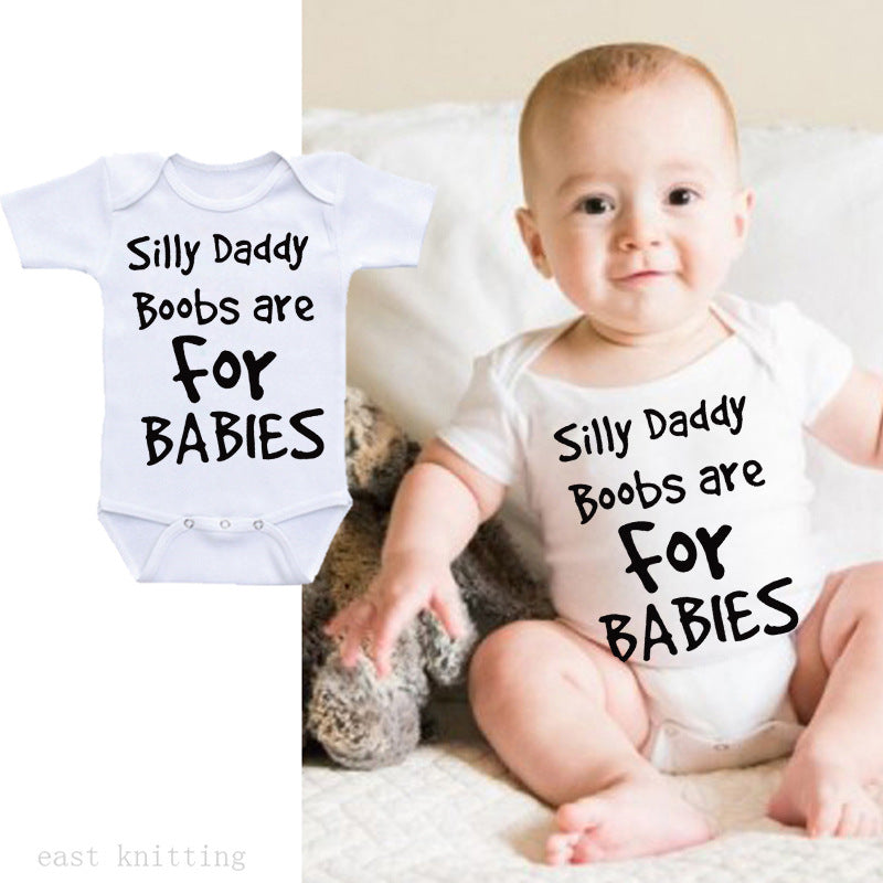 0 Silly Daddy Boobs Are For Babies4.78 White-3XL