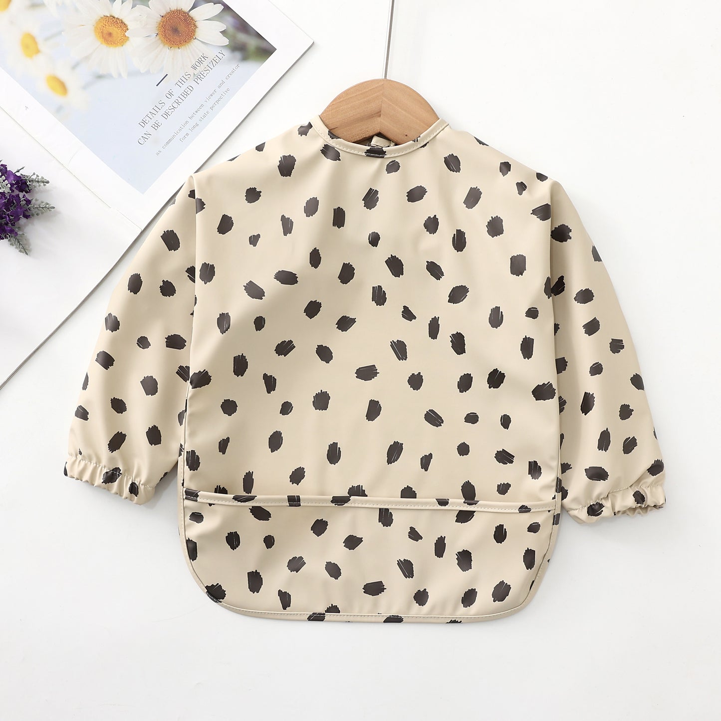 0 Kids' Bib Reverse Dressing31.19 Beige-Black-Dot-M