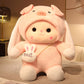 0 Cute Rabbit Doll Pillow Plush Toy Girl38.89 Pink-Pig-45cm