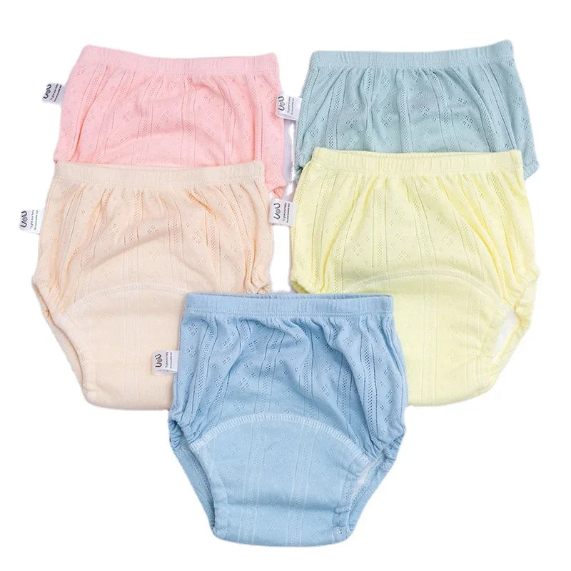 3PCS/LOT Candy Colors Newborn Training Pants Summer Baby Shorts Washable Boy Girls Cloth Diapers Reusable Nappies Infant Panties