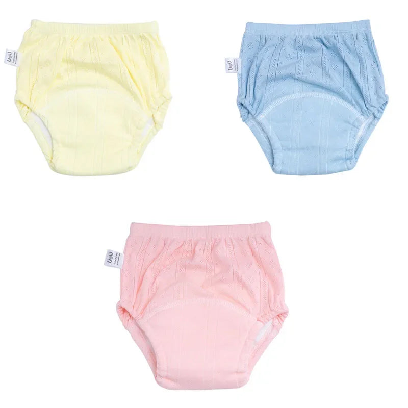 3PCS/LOT Candy Colors Newborn Training Pants Summer Baby Shorts Washable Boy Girls Cloth Diapers Reusable Nappies Infant Panties