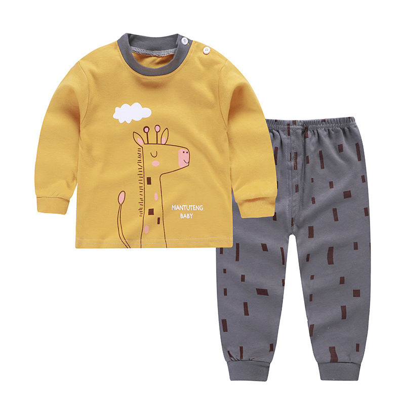 0 Autumn And Winter Pajamas, Baby Autumn Clothes, Long Trousers, Girls' Home Clothes, Long Sleeves14.05 13style-90cm