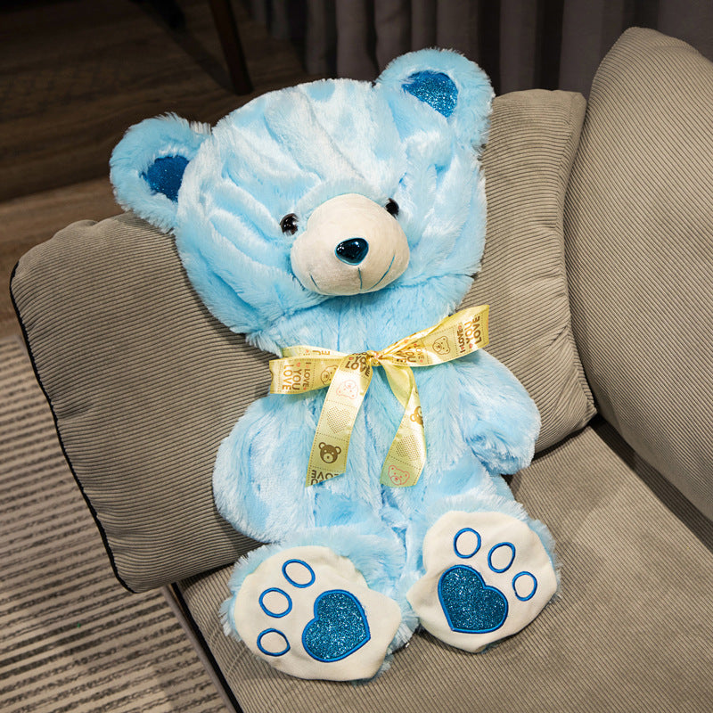 0 Cute Teddy Bear Doll Plush Toys Girly Heart61.70 Blue-Leather-Phone-Case-65cm